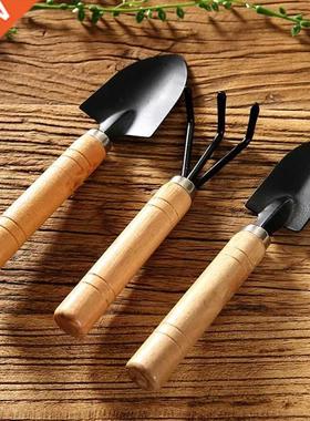 3pcs Mini Gden Shovel Rake Spade Erramientas Bonsai Tools