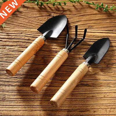 3pcs Mini Gden Shovel Rake Spade Erramientas Bonsai Tools