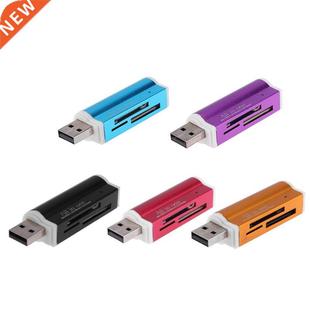 ALLOYSEED USB2.0 Memory Card Reader 4 Card Slots Aluminium