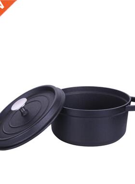 24cm Cast iron Dutch Oven Cast Iron Saucepan Soup Pot 3.8L 2