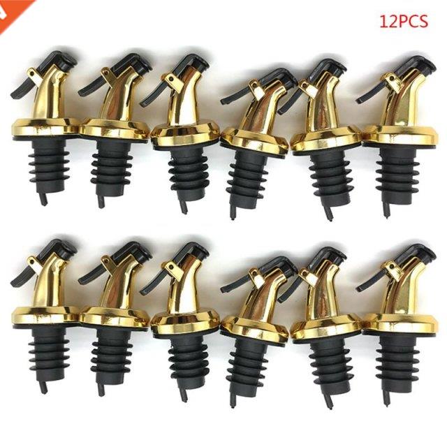 12pcs Olive Oil Sprayer Liquor Dispenser Wine Pourers Flip T