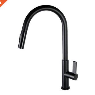 Ktchen Snk Faucet Rotatable Wth 2 Modes Pull Down Sprayer