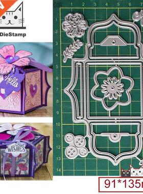 Flowers Christmas Gift Box Bag Die Scrapbooking New Arrival