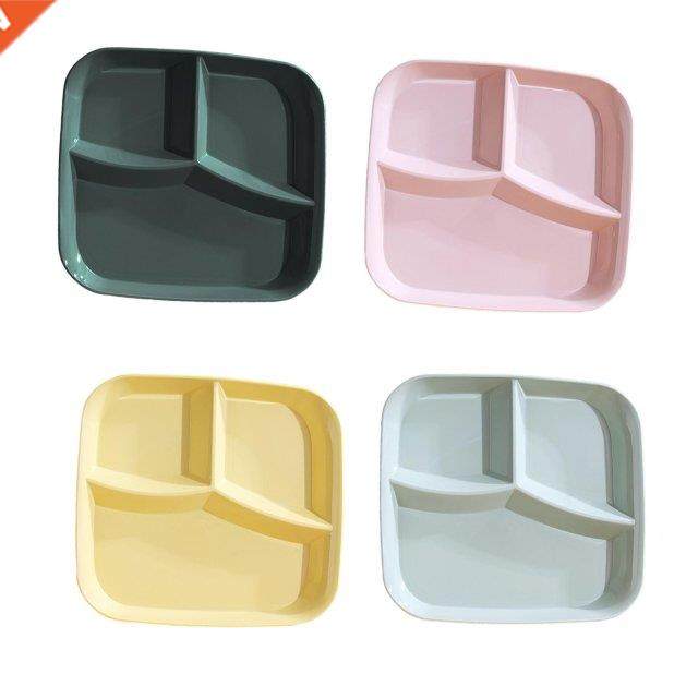 3-Compartment Plate Serving Platter Portion Control for Camp