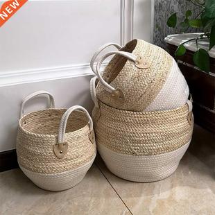 Basket Desktop Box Durable Toy Storage Snack Woven