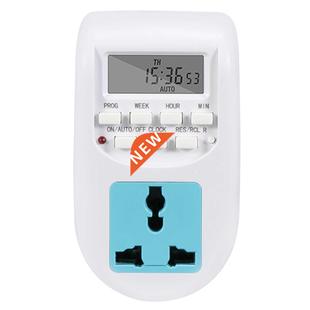 Timing Switch Adapter EU Plug Universal Socket AL-06 ABS LCD