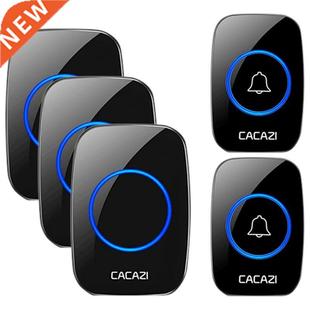 CACAZI AC Wireless Doorbell 100 240V Waterproof Door Bell 3
