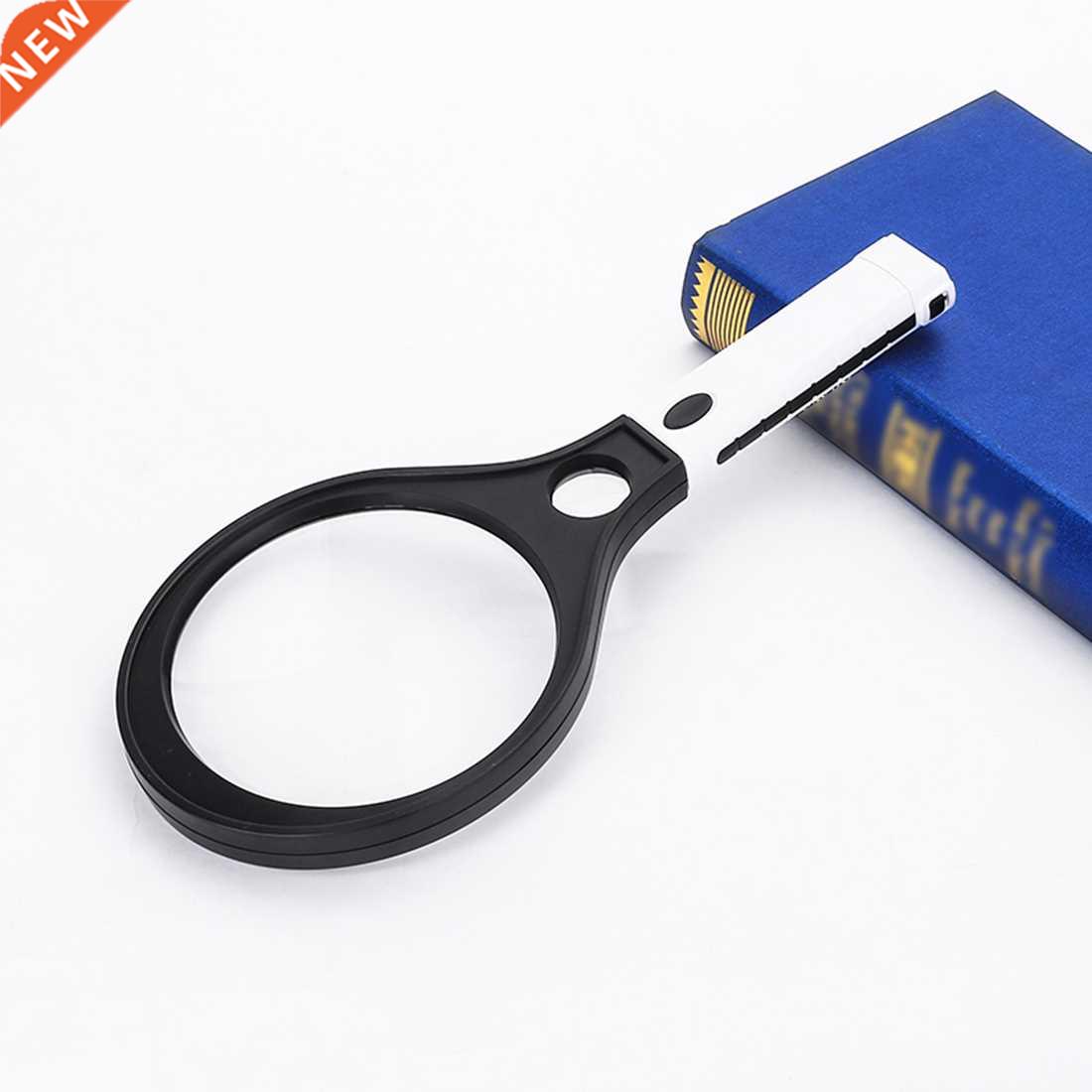 3X 10X Magnifier Racket Type With UV and 4 LEDs
