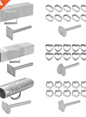 10Pcs Square Rectangle Pineapple Shape Pie Cake Cookie Mold