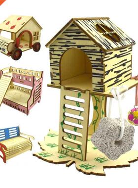 Pet Rat Hamster Villa Nest Sleeping Bed House Case Climbing