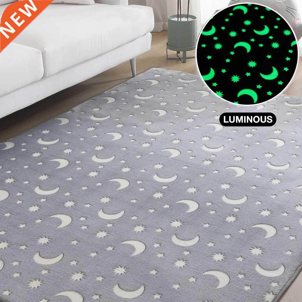 Thick Carpet for Living Room Luminous Plush Rug Children Bed