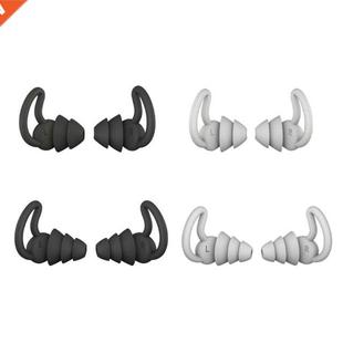 Soft Silicone Sleep Noise Tapered Layer Plugs 1Pair Ear