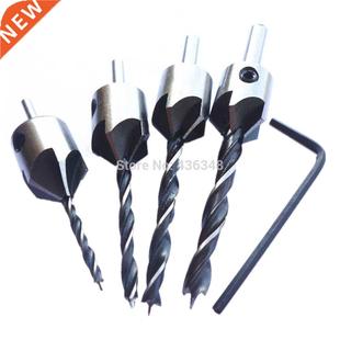Bit 4mm 3mm Chamfer Screw Drill Countersink Flute Hss 4pcs