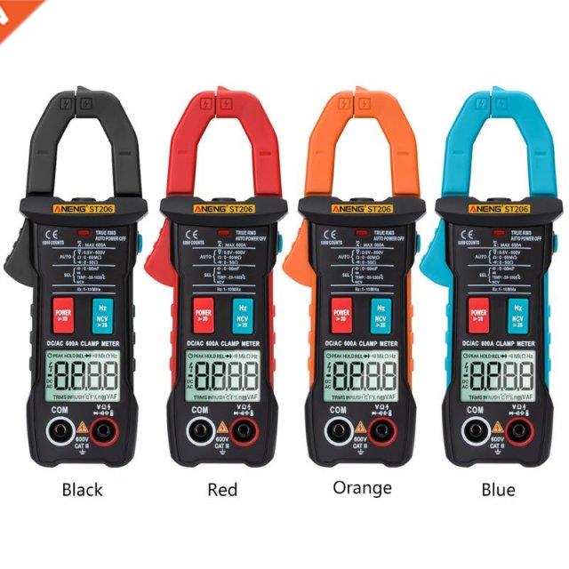 ST206 Digital Multimeter Clamp Meter 6000 Count Amp Current