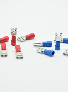 50pcs/Pack FDD2-250 Female Insulated Electrical Crimp Termin