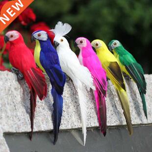 Home Garden Birds decoration Colorful Fake Parrots Artifici