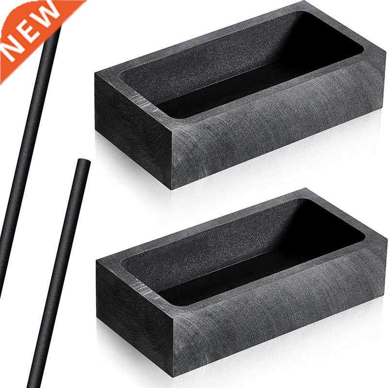 2 Pcs 1 Kg Graphite Casting Mold Crucible Mould and 2 Pcs Gr