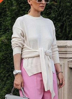 Fandy Lokar Long Sleeve Pullover Sweaters Women Fashion Casu