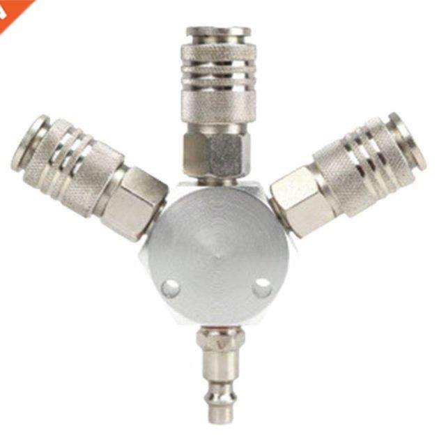 3-Way Quck Connector 1/4'' Quck Coupler Ar Hose Coup
