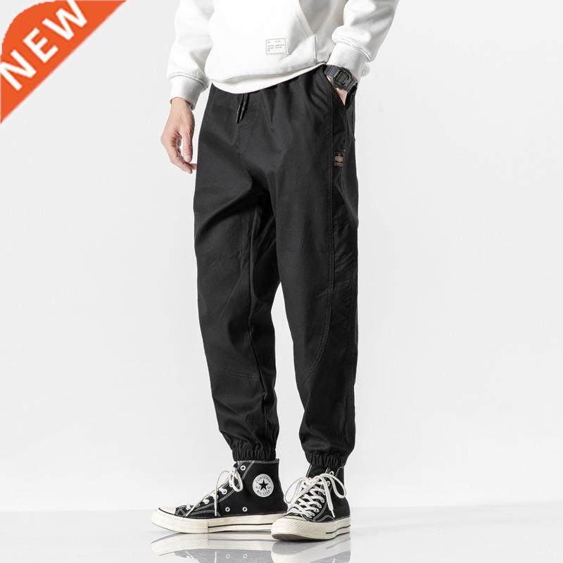 2022 New Summer Retro Tie-foot Men's Overalls ndy Brand Casu