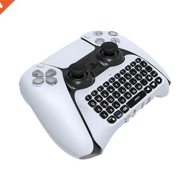 For PS5 Controller Wireless Qwerty Keyboard Built-in Speake