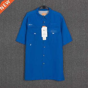 2019 Summer Men Fishing Shirts Short sleeve Fishing Shirt M