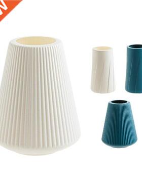 Simple Striped Small Vase Living Room Flower Arrangement Dec