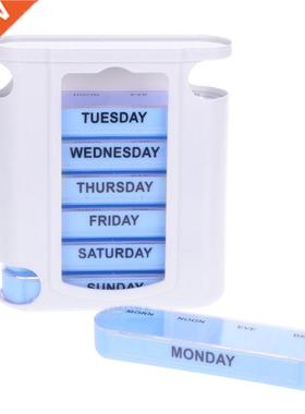 7 DAY WEEKLY Pill Organiser STACKING TOWER Large 4 Daily Co