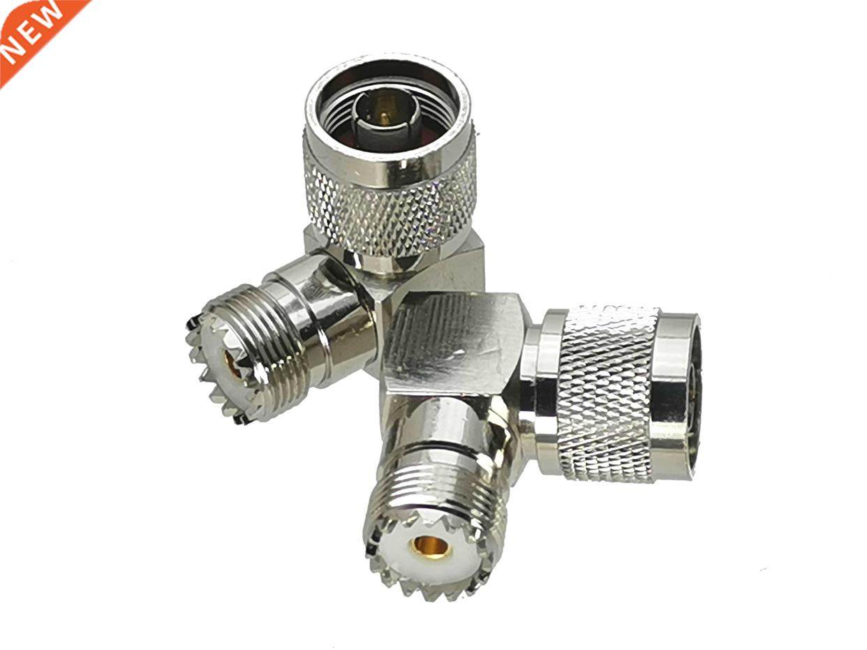 1Pcs N Male Plug to UHF SO239 Female Jack Right angle RF Ada