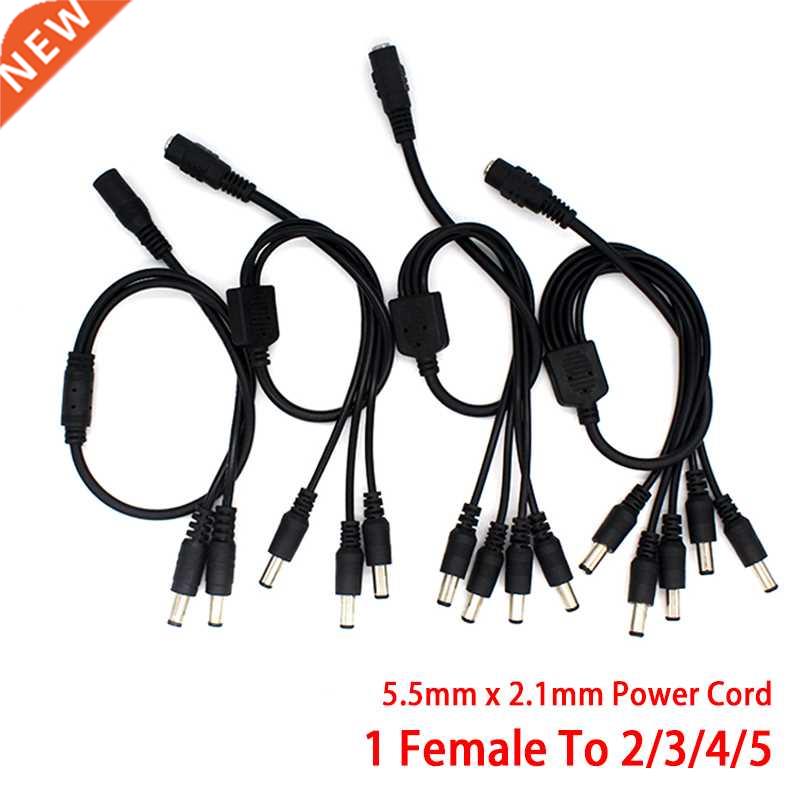 DC Power Splitter 12V 1 Female To 2 3 4 8 Male Cable Connect