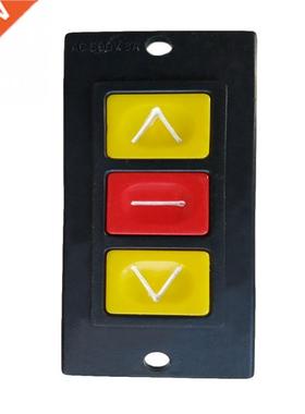 Drie Knop Station Commerciële Garagedeur Muur Controle