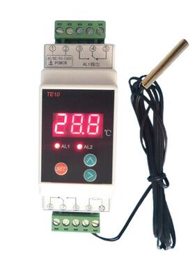 AC90~260V Din Rail Thermostat 2 Way Relay Output Temperature
