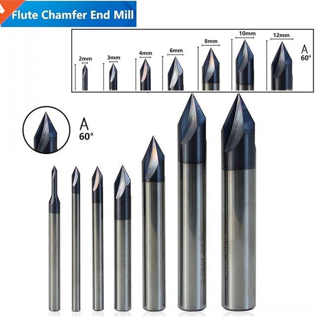 3 Flute Chamfer Mllng Cutter 60 Degrees CNC Router Bt 2-1