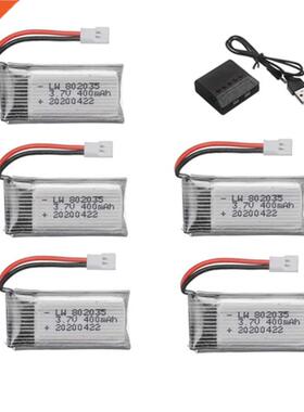 .7V 400mAh Lipo Battery For X4 H107 H1 KY101 EC E U816