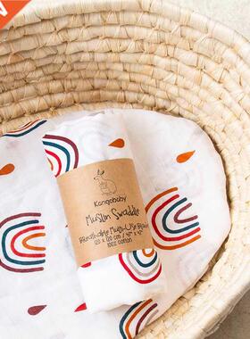 Kangobaby #My Soft Life# Fashion Muslin Swaddle Baby Receivi