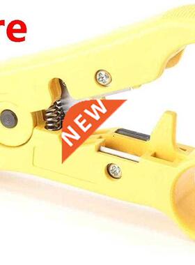 Flat or Round UTP Cat5 Cat6 Wire Coax Coaxial Stripping Tool
