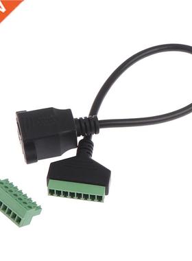 1pcs RJ45 feale cable RJ45 8p plug to 8 pin terinal to ter