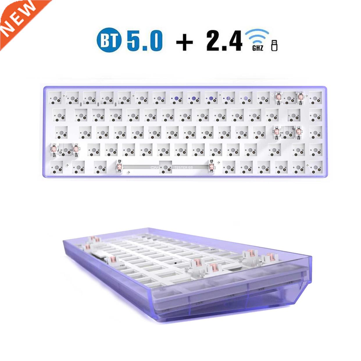 ZUOYA 68keys Hotswap  gaming Mechanical Keyboard Kit Wire