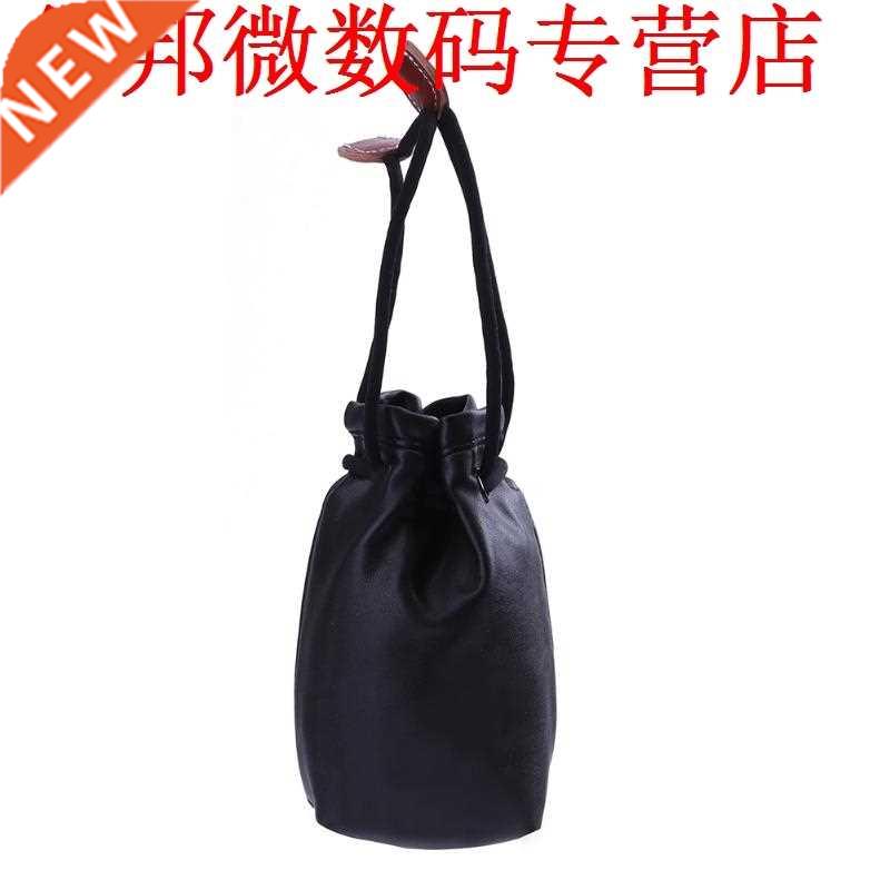 S Maat PU Leer Lens Opbergtas Organisator Tas Accessoire SLR