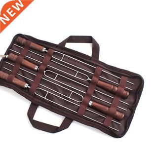 Long Steel Food Grill Chef Sticks Meat BBQ Stainless 5pcs