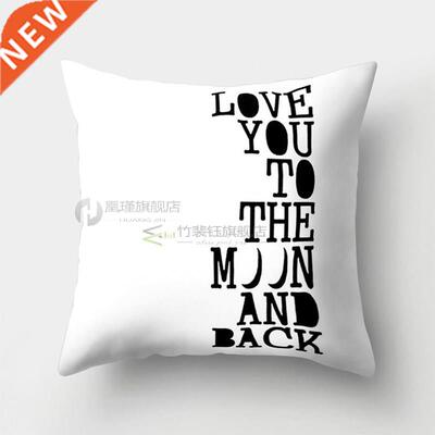 SNBEATY Decorative Throw Pillow Covers Black And White Cushi