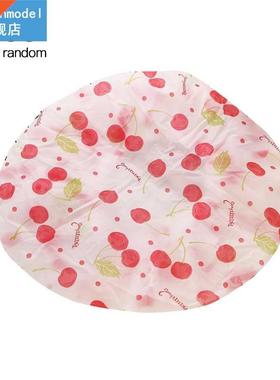 4Pcs Double-layer Shower Cap Waterproof Elastic Hair Wrap Fl