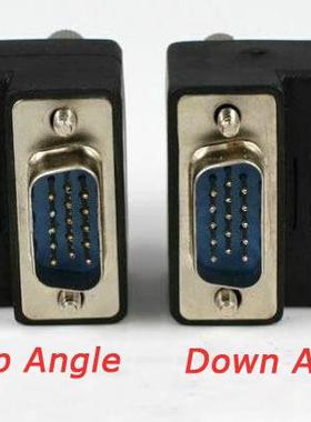 1pair 90 Degree Up Angled + 270 Degree Down Angle 15Pin HD V
