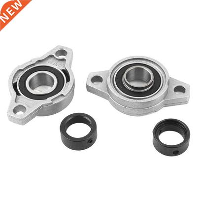 2 Pcs 15mm UFL002 Self-aligning Pillow Block Bearing Flange