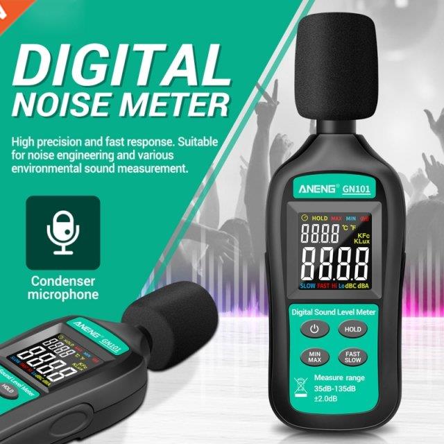GN101 Digital Noise Meter Measurement 35-135 db Intelligent