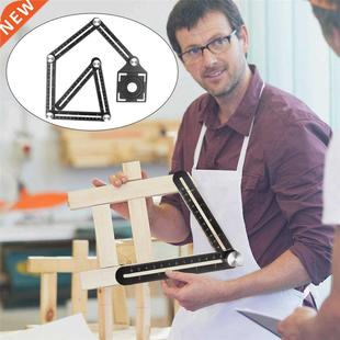 Adjustable 12-sided Folding Ruler Multi Angle Measuring Rule