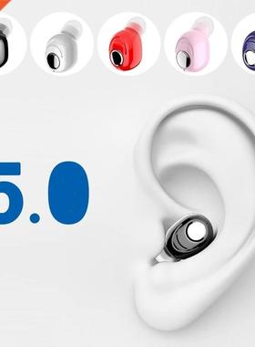 Mini In-Ear 5.0 Bluetooth Earphone HiFi Wireless Headset Wit