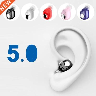 Mini In-Ear 5.0 Bluetooth Earphone HiFi Wireless Headset Wit