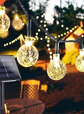 10/20/50 LEDS Crystal ball 5M/10M Solar Lamp Power LED Strin