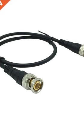 Pure Copper BNC Male To Male Straight Crimp Q9 Head HD Monit